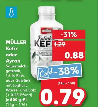 Kaufland DE Müller Kefir oder Ayran aanbieding