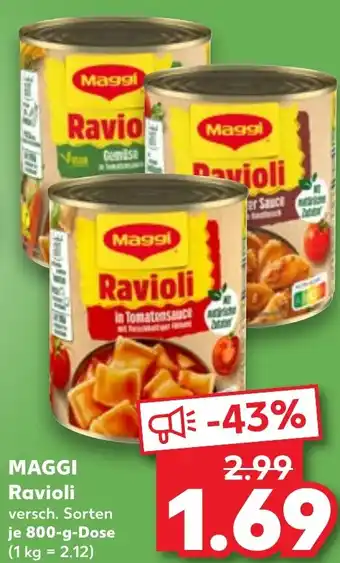 Kaufland DE Maggi Ravioli aanbieding