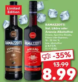 Kaufland DE Ramazzotti Ital. Liköre oder Arancia Alkoholfrei aanbieding