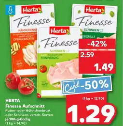 Kaufland DE Herta Finesse Aufschnitt aanbieding