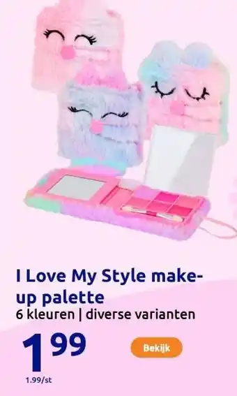 Action I Love My Style make-up palette aanbieding