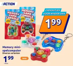 Action Memory mini-spelcomputer aanbieding
