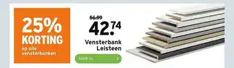 GAMMA Vensterbank Leisteen 25% Korting aanbieding