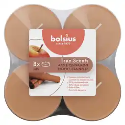 PLUS Bolsius Maxilicht true scents apple cinnamon aanbieding