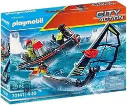 Bol.com PLAYMOBIL City Action Redding op zee: redding met poolglijder met rubberen sleepboot - 70141 aanbieding