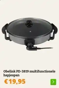 Obelink Obelink PD-3819 multifunctionele hapjespan aanbieding