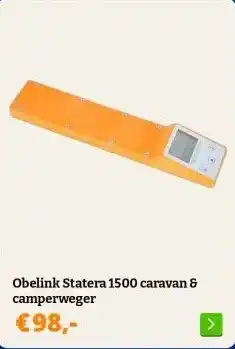 Obelink Obelink Statera 1500 caravan & camperweger aanbieding