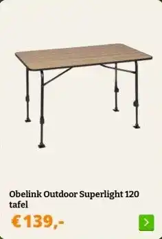 Obelink Obelink Outdoor Superlight 120 tafel aanbieding