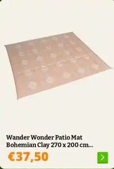 Obelink Wander Wonder Patio Mat Bohemian Clay 270 x 200 cm tenttapijt aanbieding