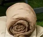 Obelink 150 x 125 cm fleece deken - Brown aanbieding