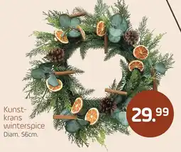 Coppelmans Kunst- krans winterspice aanbieding