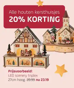Coppelmans Alle houten kersthuisjes aanbieding