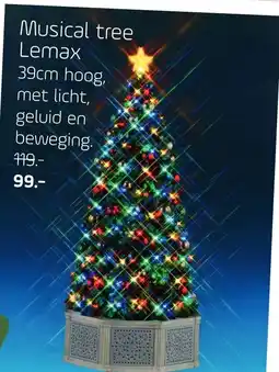 Coppelmans Musical tree Lemax aanbieding