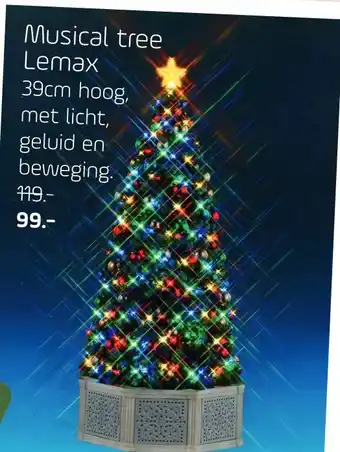 Coppelmans Musical tree Lemax aanbieding