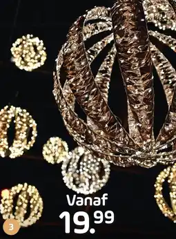 Coppelmans Shiny gold LED bal aanbieding