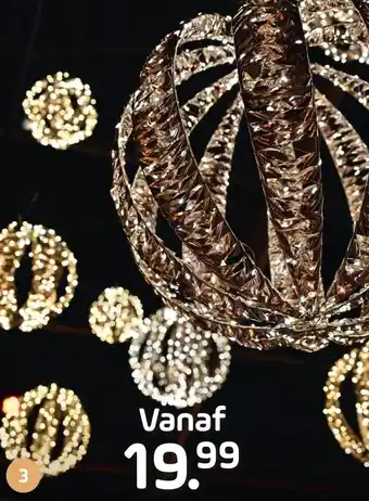 Coppelmans Shiny gold LED bal aanbieding