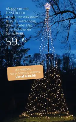 Coppelmans Vlaggenmast kerstboom aanbieding