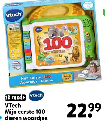 Intertoys VTech Mijn eerste 100 dieren woordjes aanbieding