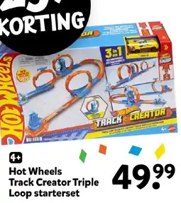 Intertoys Hot Wheels Track Creator Triple Loop starterset aanbieding