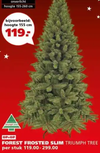 Ranzijn Forest frosted slim triumph tree aanbieding