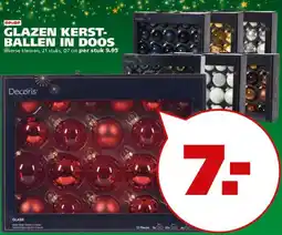 Ranzijn Glazen kerstballen in doos aanbieding