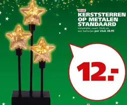 Ranzijn Kerststerren op metalen standaard aanbieding