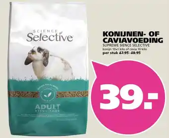 Ranzijn Konijnen of caviavoeding Supreme Sience selective aanbieding