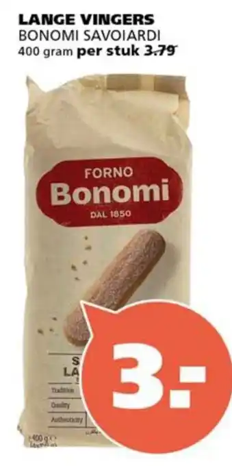 Ranzijn Lange vingers Bonomi Savoiardi aanbieding