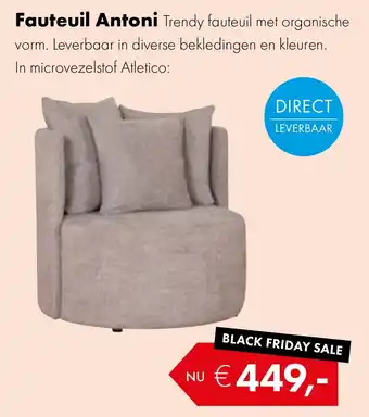 Woonsquare Fauteuil Antoni aanbieding