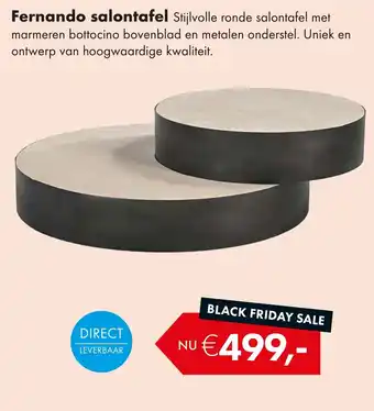 Woonsquare Fernando salontafel aanbieding
