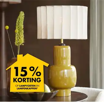 Bouwhof Op lampvoeten en lampenkappen aanbieding