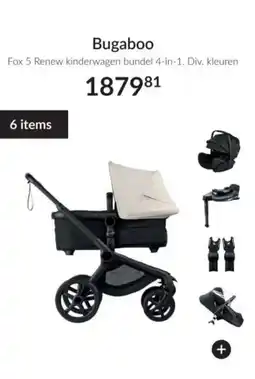 Babypark Bugaboo Fox 5 Renew kinderwagen bundel 4-in-1. aanbieding
