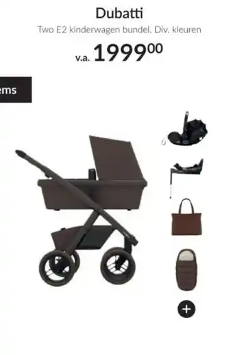 Babypark Dubatti Two E2 kinderwagen bundel. aanbieding