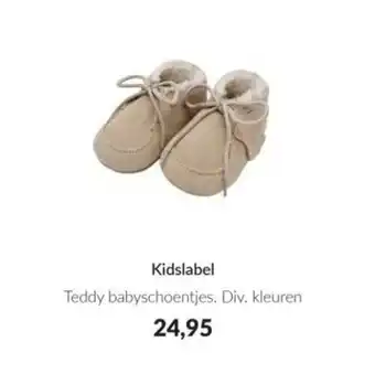 Babypark Kidslabel Teddy babyschoentjes. aanbieding