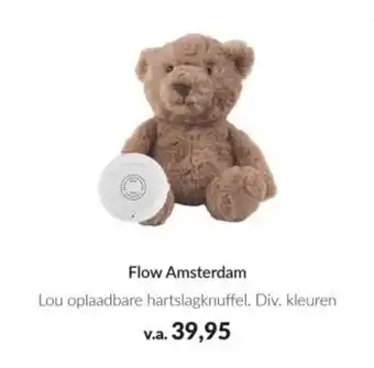 Babypark Flow Amsterdam Lou oplaadbare hartslagknuffel. aanbieding