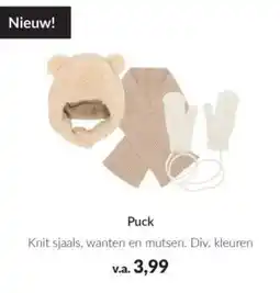 Babypark Puck Knit sjaals, wanten en mutsen. aanbieding