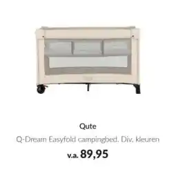 Babypark Qute Q-Dream Easyfold campingbed. aanbieding