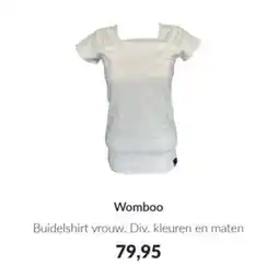 Babypark Womboo Buidelshirt vrouw. aanbieding
