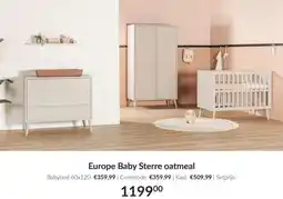 Babypark Europe Baby Sterre oatmeal aanbieding