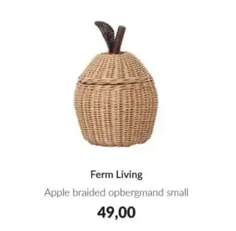 Babypark Ferm Living Apple braided opbergmand small aanbieding