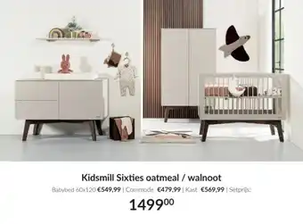 Babypark Kidsmill Sixties oatmeal / walnoot aanbieding
