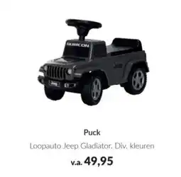 Babypark Puck Loopauto Jeep Gladiator. aanbieding