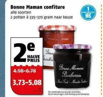 Poiesz Bonne Maman Confiture aanbieding