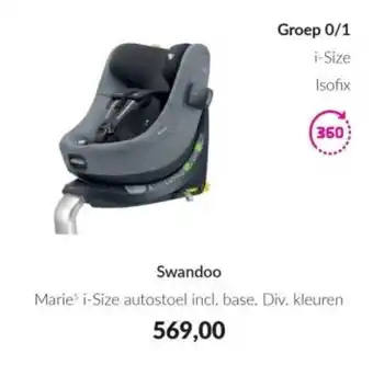 Babypark Swandoo Marie³ i-Size autostoel incl. base. aanbieding