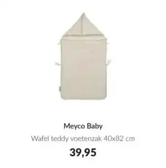 Babypark Meyco Baby Wafel teddy voetenzak aanbieding
