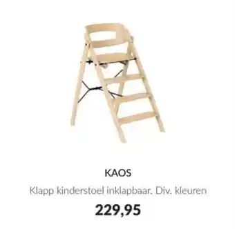 Babypark KAOS Klapp kinderstoel inklapbaar. aanbieding