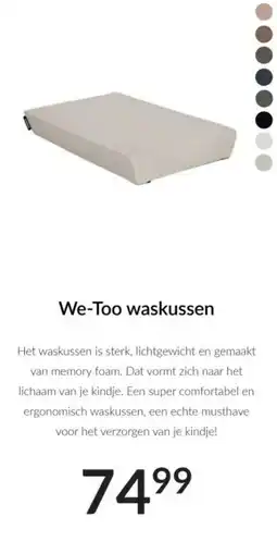 Babypark We-Too waskussen aanbieding