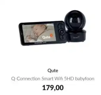 Babypark Qute Q-Connection Smart Wifi 5HD babyfoon aanbieding