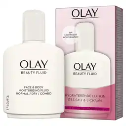 Kruidvat Olay Beauty Fluid Hydraterende Lotion aanbieding