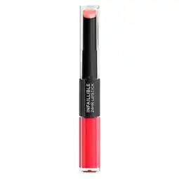 Kruidvat L'Oréal Paris Infaillible 24H 701 Captivated By Cerise Lipstick aanbieding